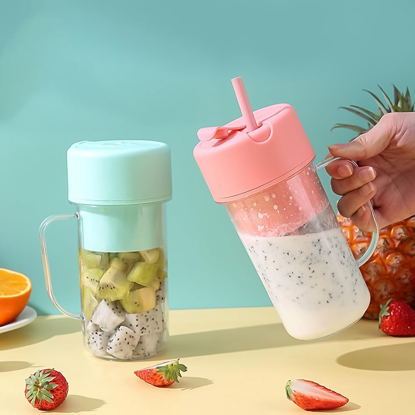 Portable Crusher Juicer With Handle