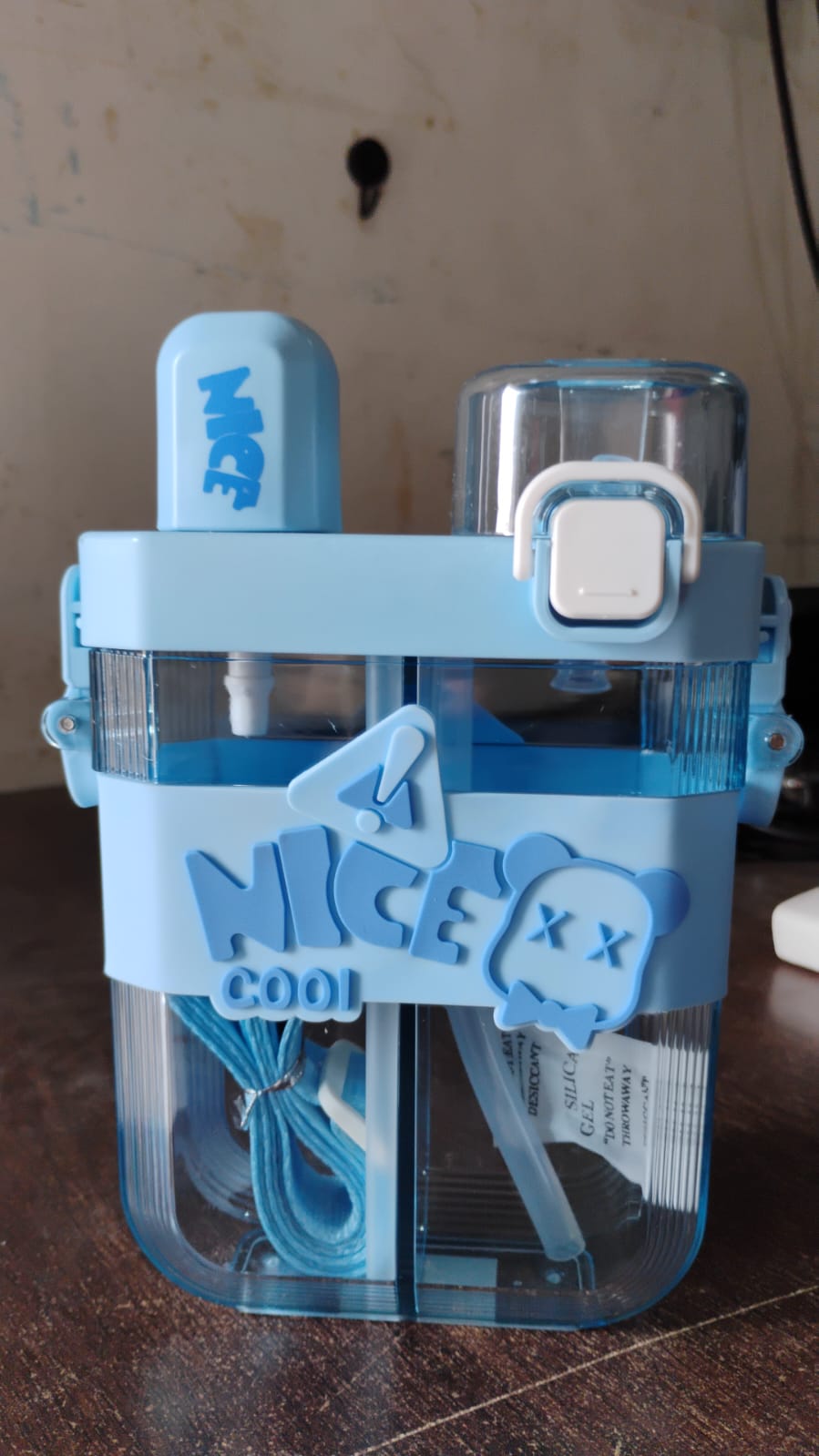 2 in 1 Dual Compartment Water Bottle