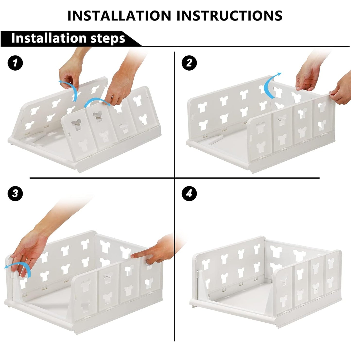 4-Layer Foldable Storage Organizer Cart