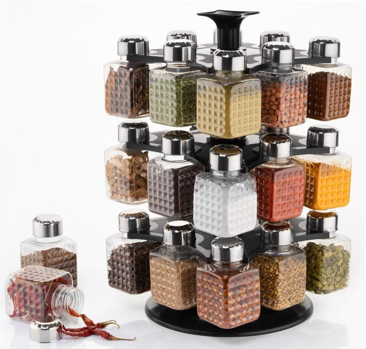 All New Square 24 Bottle Design 360 Degree Revolving