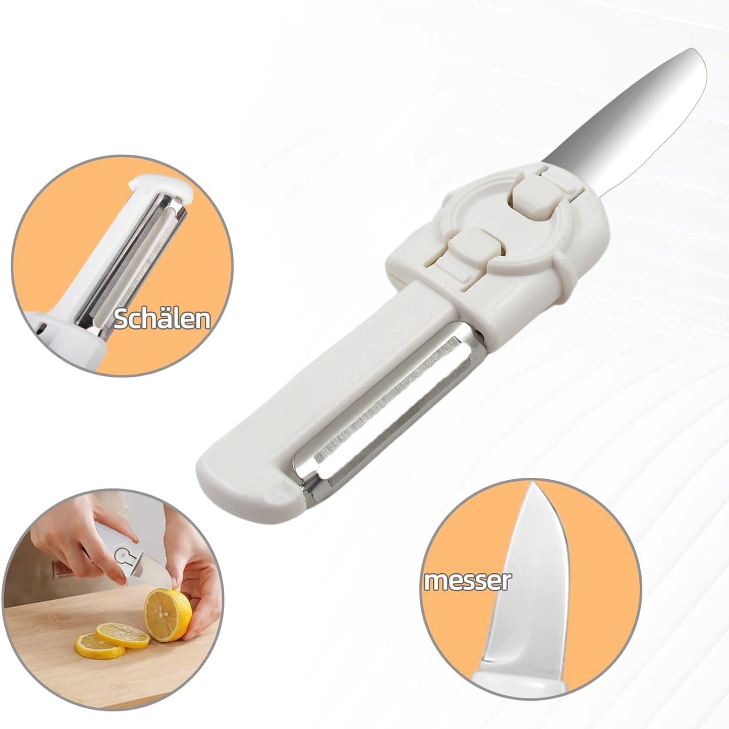 Dual-use Knife And Peeler 2-in-1