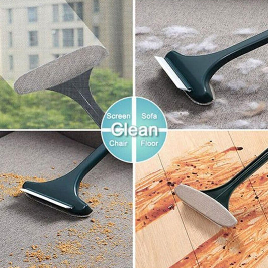 Brush 2 In 1 Mesh Cleaning Brush  Wiper With Extended Handle Window Cleaning Brush