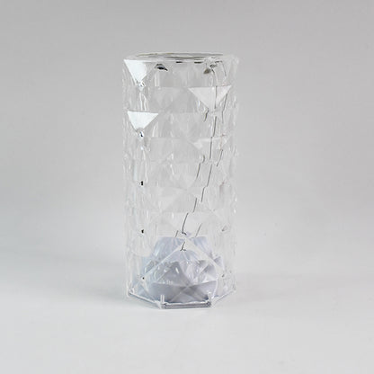 Premium Diamond Cut Crystal Table Lamp