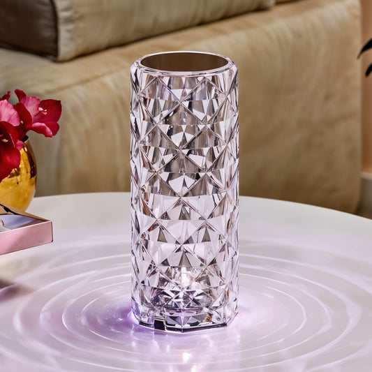 Premium Diamond Cut Crystal Table Lamp