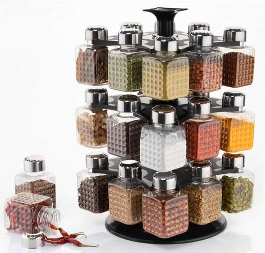 All New Square 24 Bottle Design 360 Degree Revolving