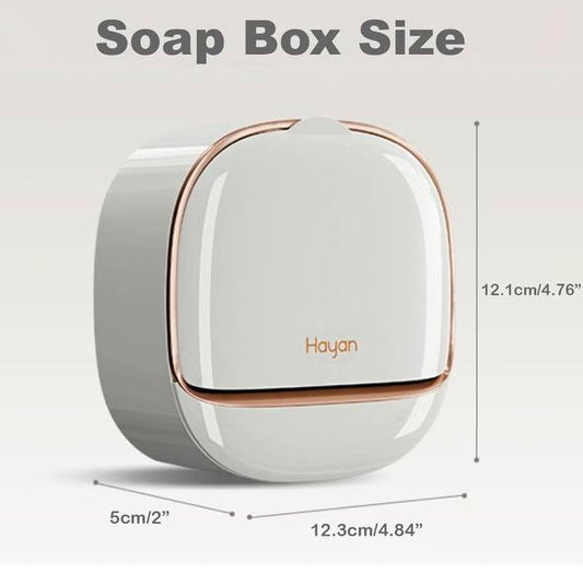 Elegant Wall-Mounted Soap Holder with Drainage