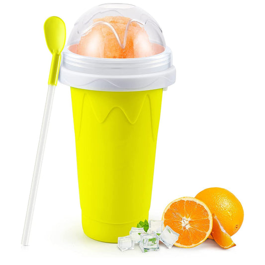 Frozen Smoothies Cup Cooling Cup Double Layer Squeeze Cup Slushy Maker